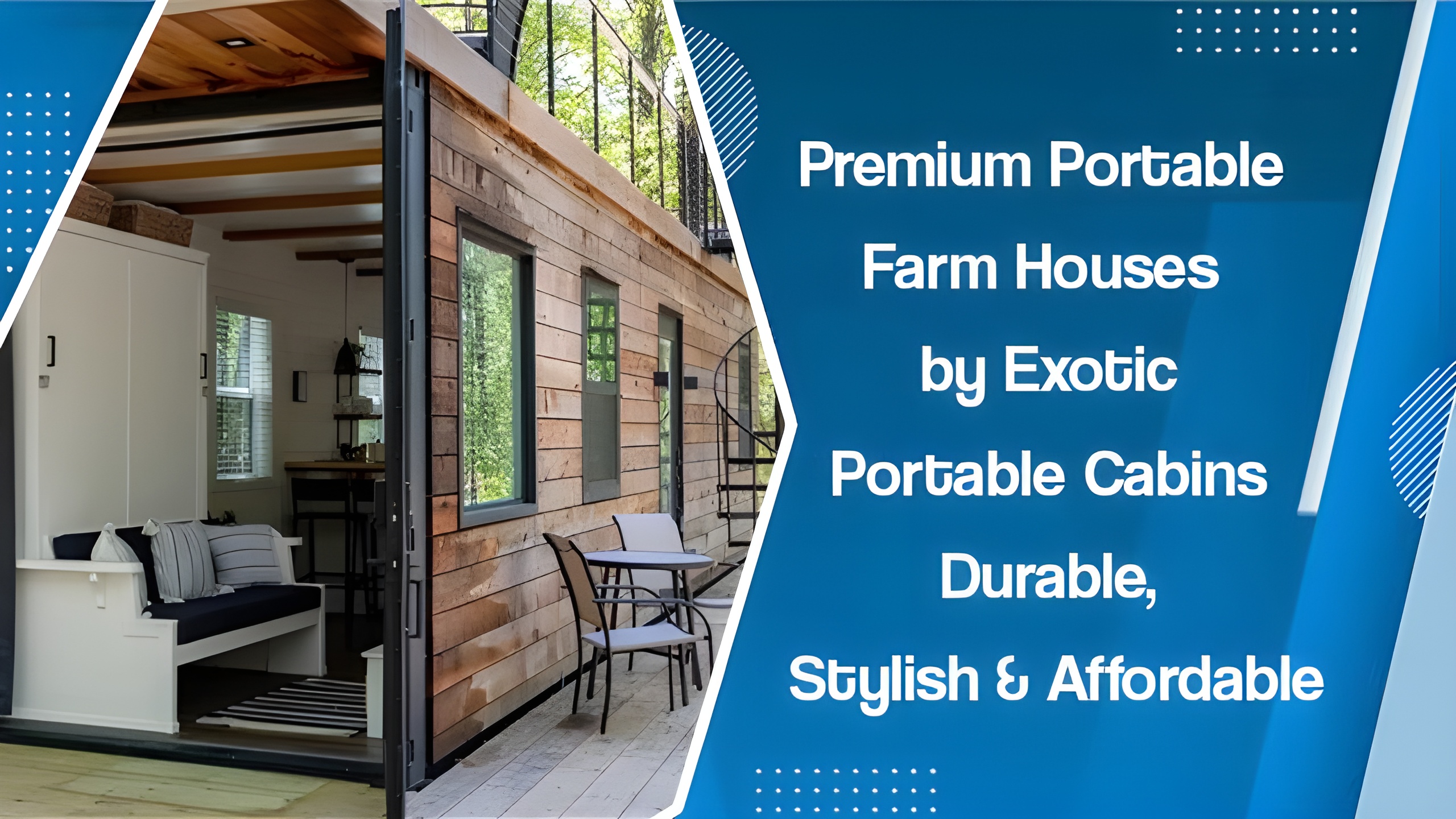 Premium Portable Farm Houses by Exotic Portable Cabins – Durable, Stylish & Affordable